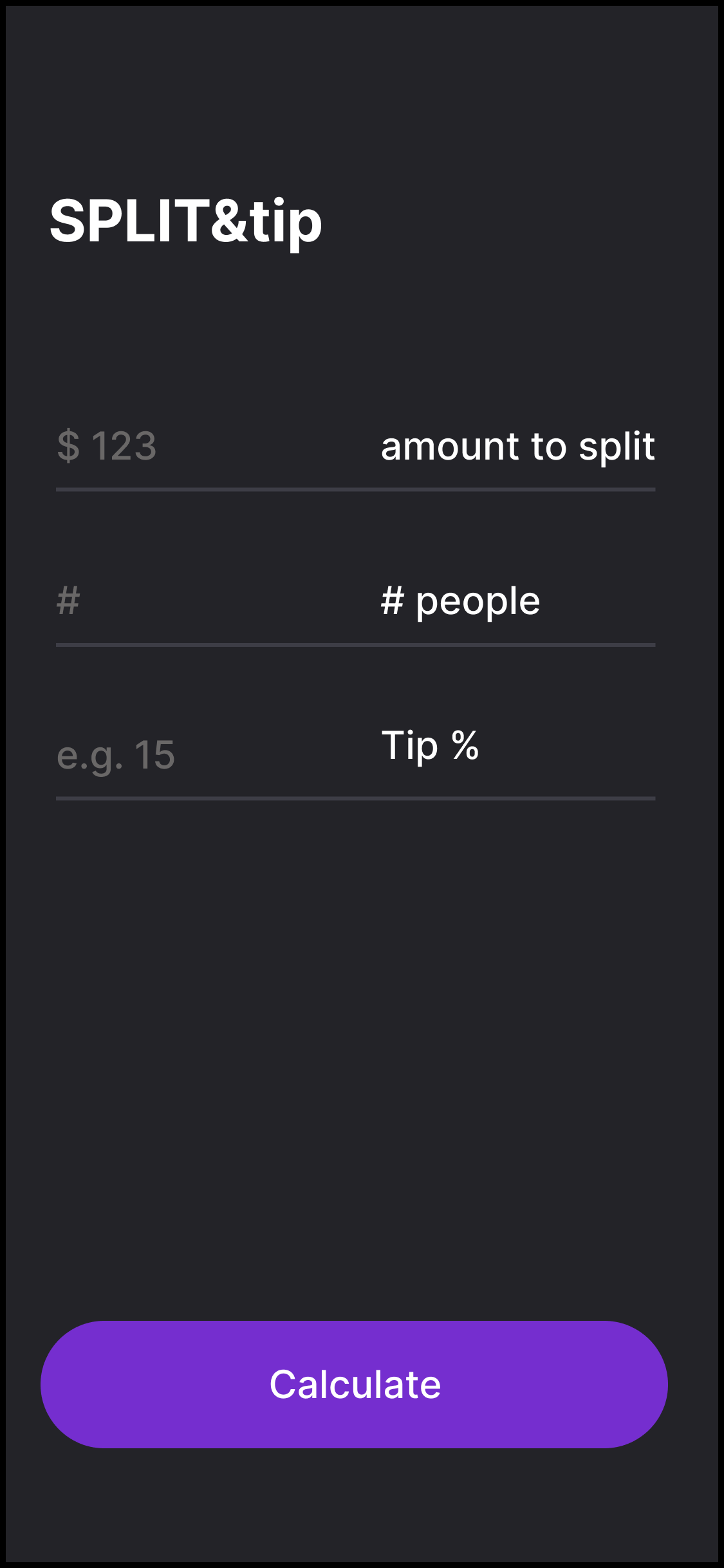 Split & Tip